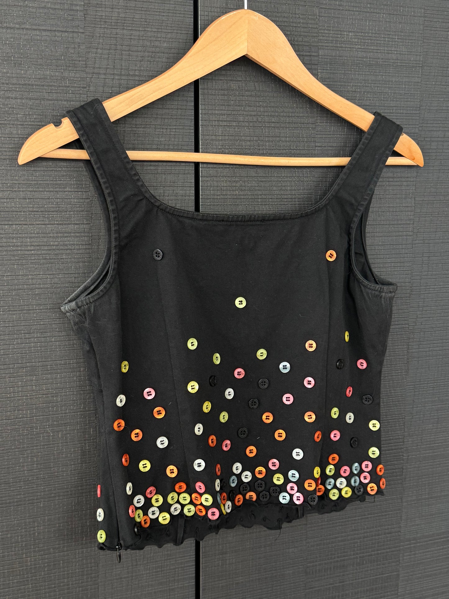 Moschino Jeans 1990s Button-Embellished Top