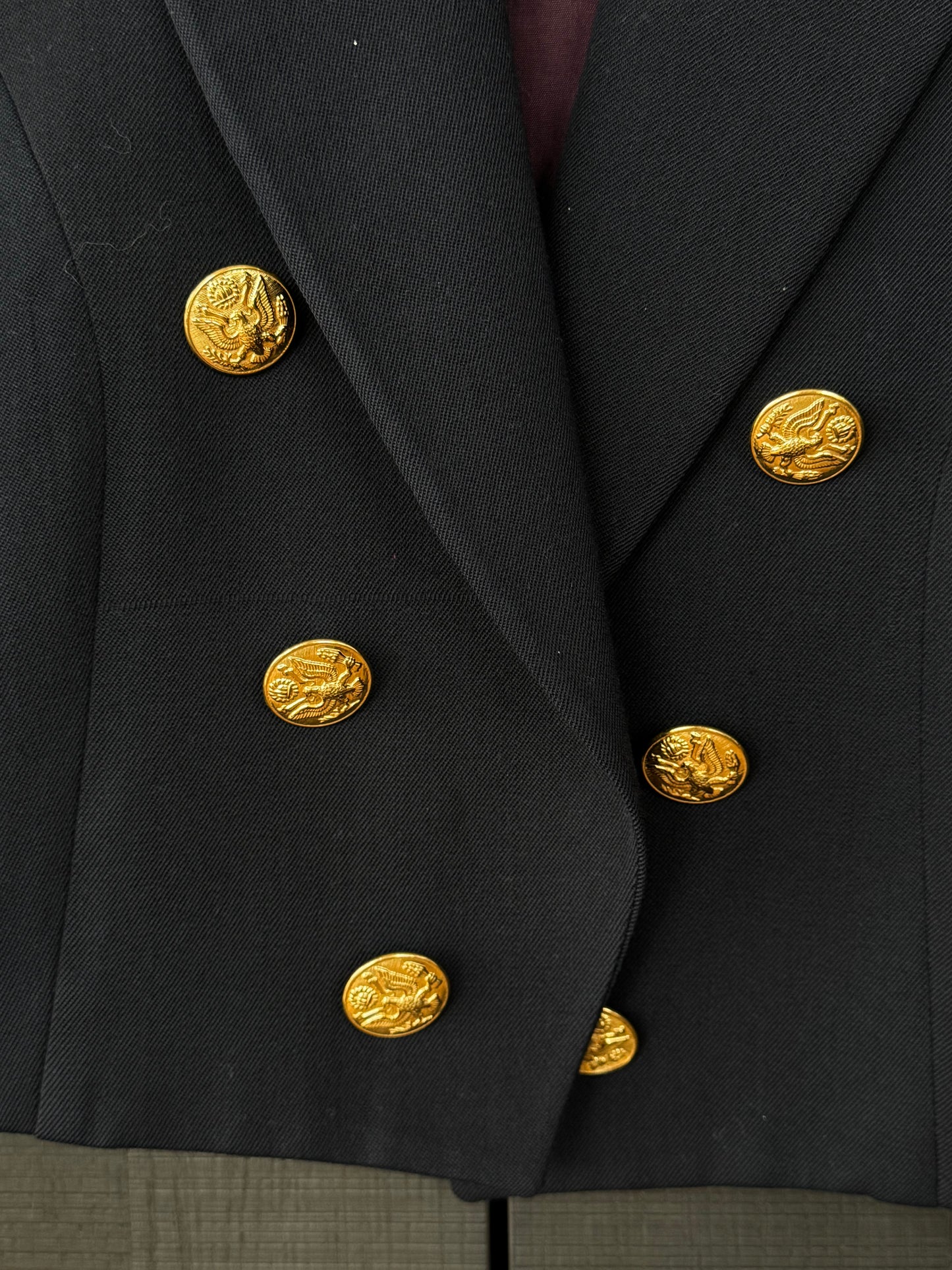 Christian Dior 1980s Navy Military Cropped Jacket