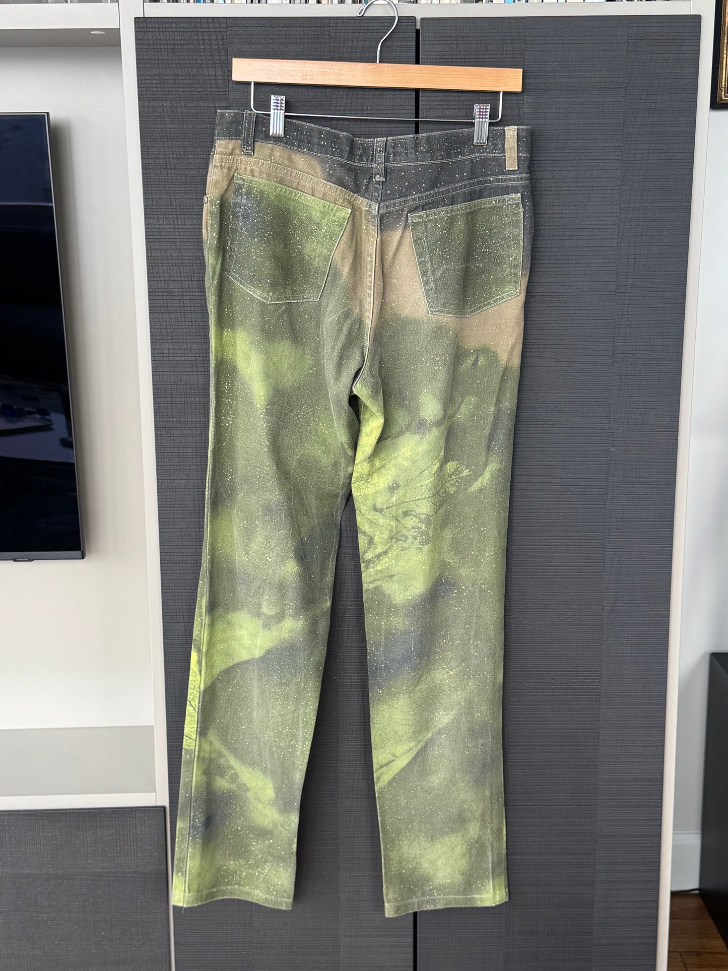 Roberto Cavalli Fall/Winter 1999 “Cannabis" Print Jeans