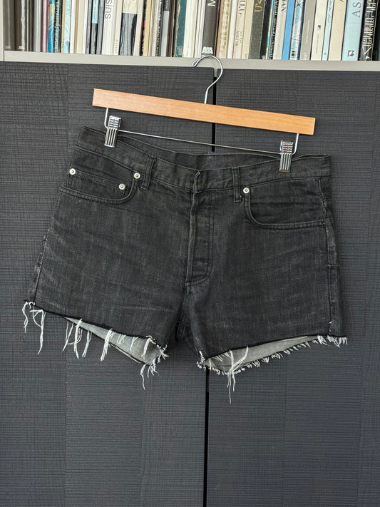 Hedi Slimane Era Dior Homme Distressed Denim Shorts