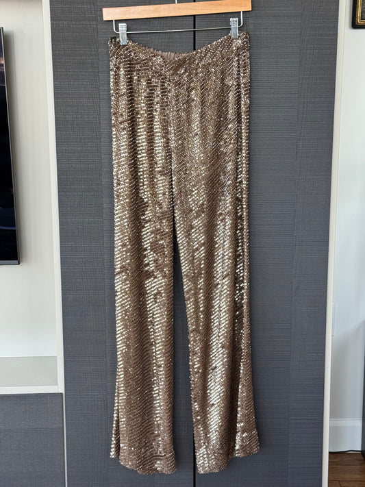 Vintage Elie Saab Silk Sequin Pants