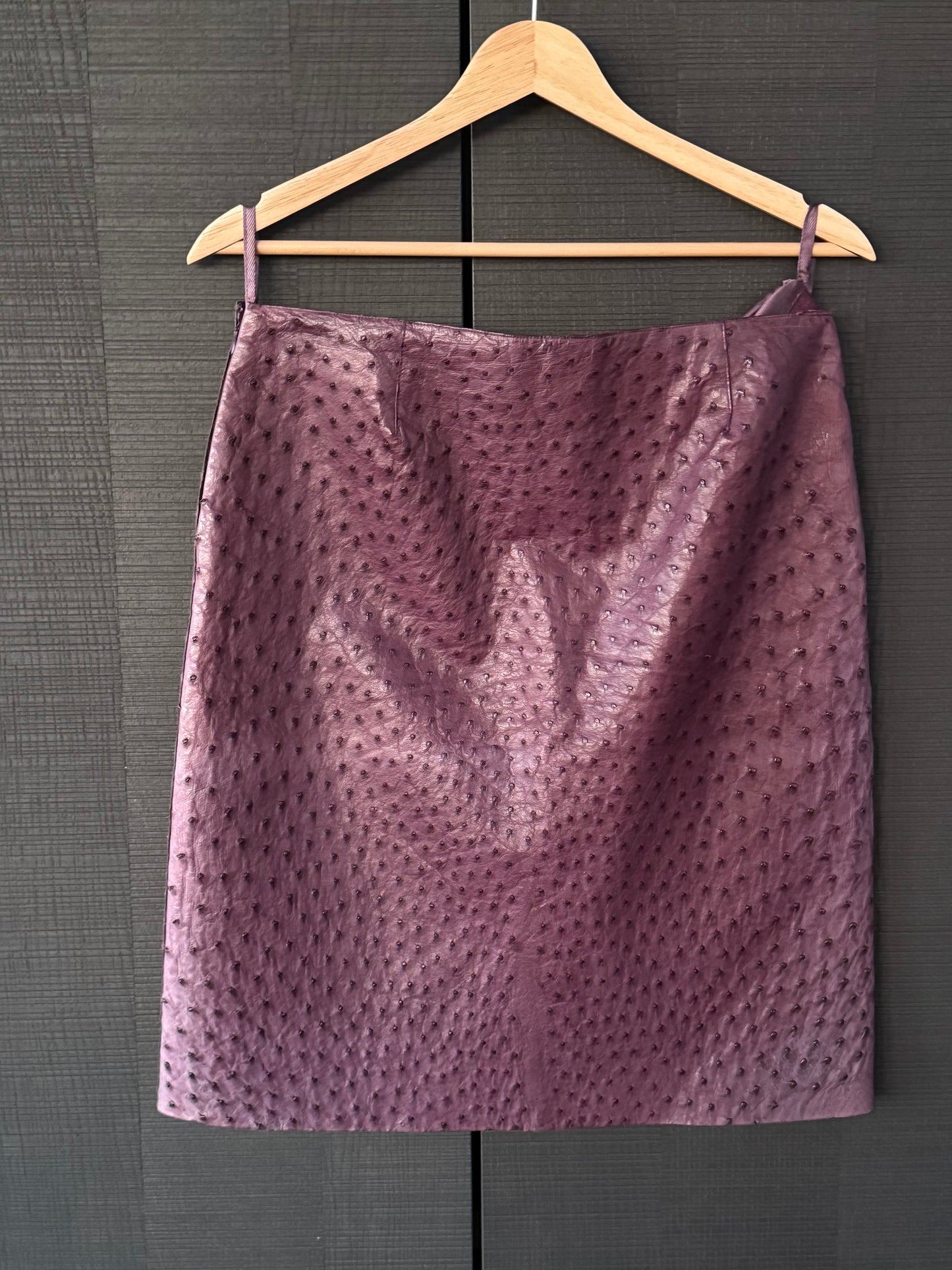 Prada SS2000 Ostrich Leather Skirt