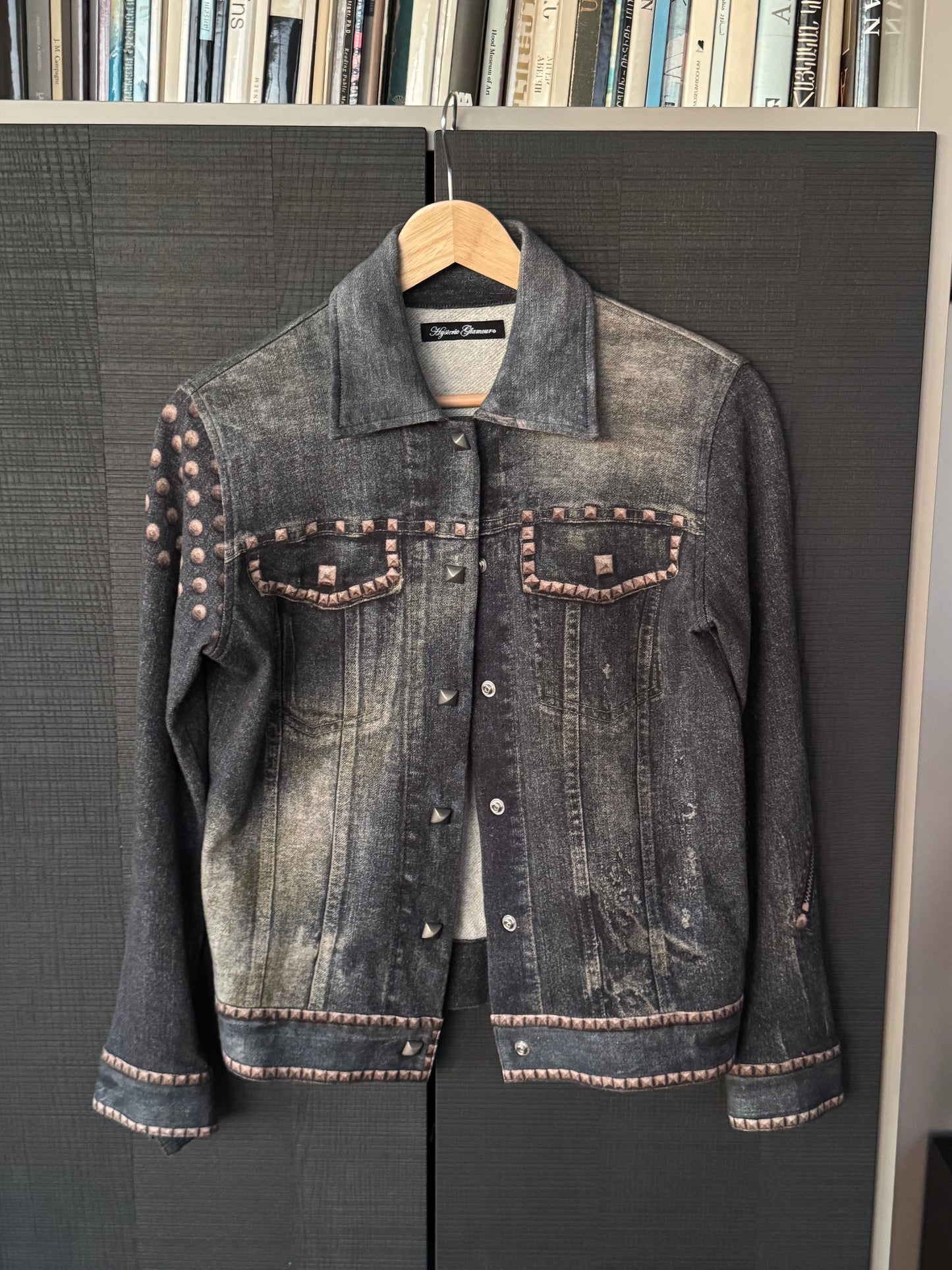 Hysteric Glamour Studded “Nice n Sleazy” Screen-Printed Flannel