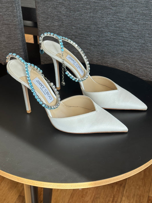 Jimmy Choo Swarovski Crystal Pumps 39