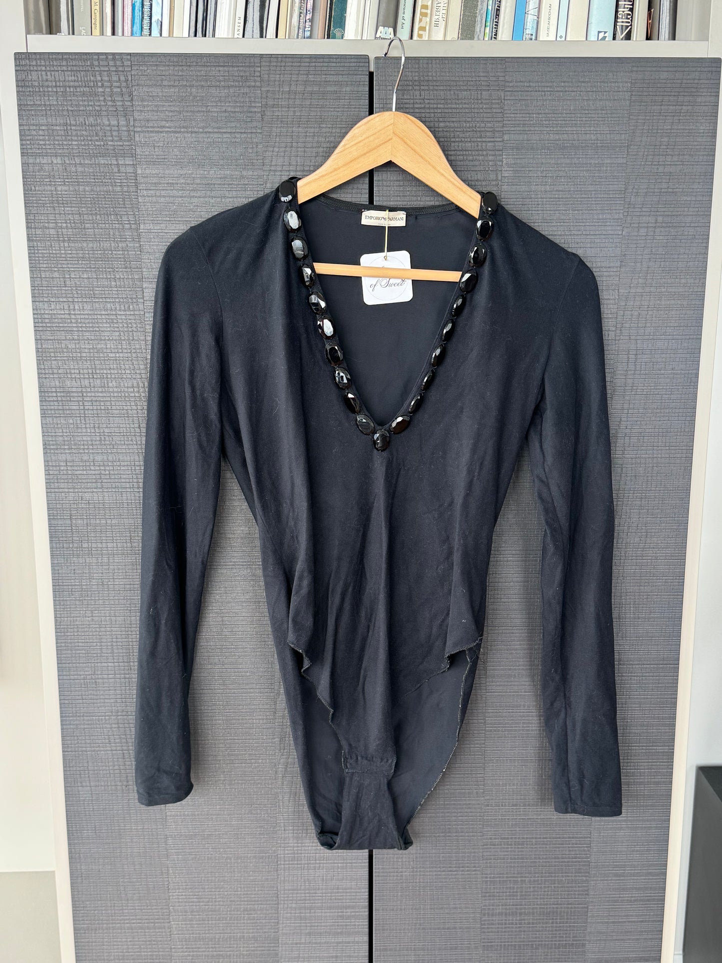 Vintage Emporio Armani Beaded Bodysuit