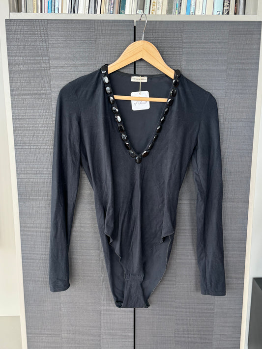 Vintage Emporio Armani Beaded Bodysuit