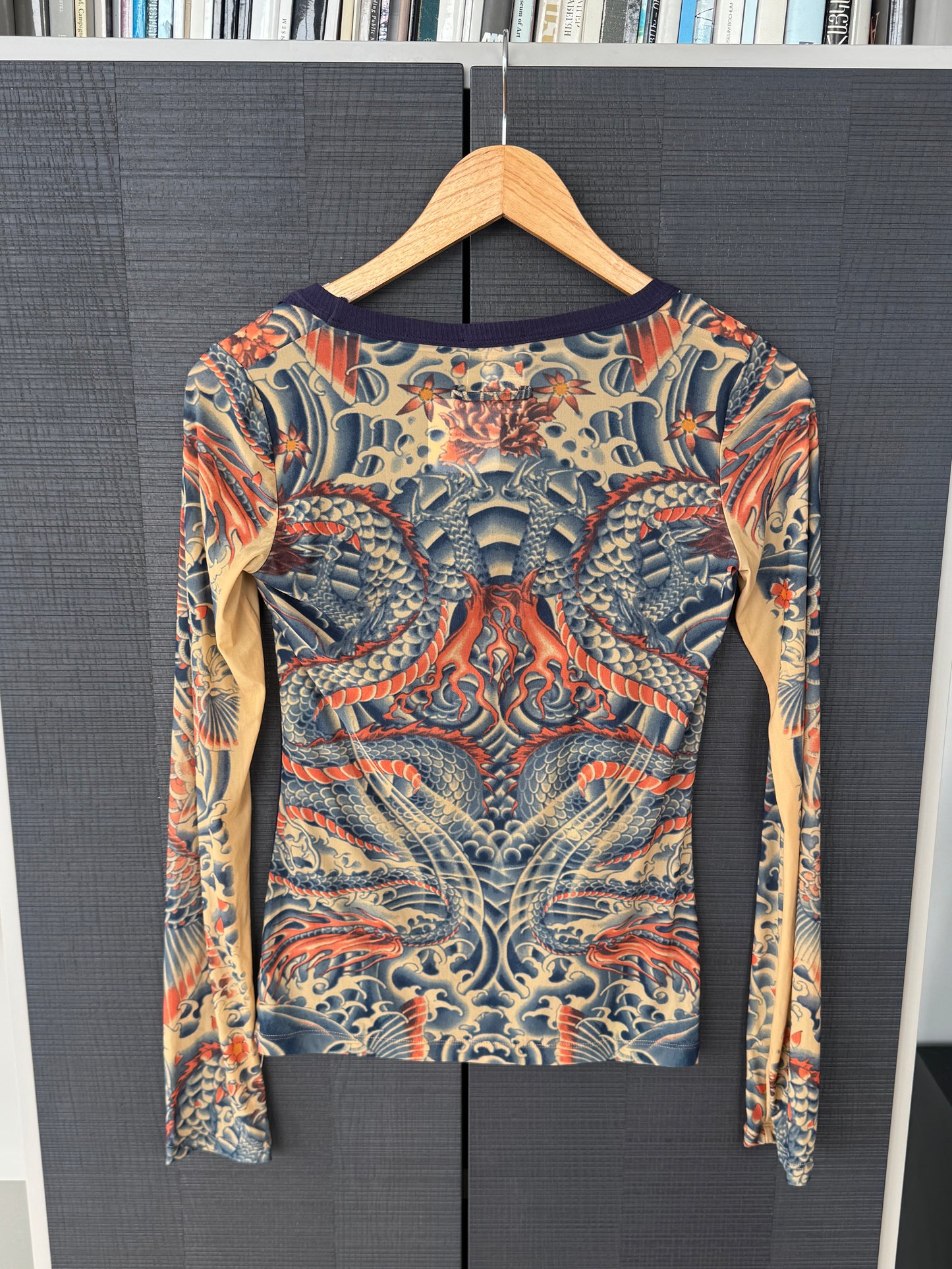 Jean Paul Gaultier Maille Femme SS1996 Layered Dragon Top