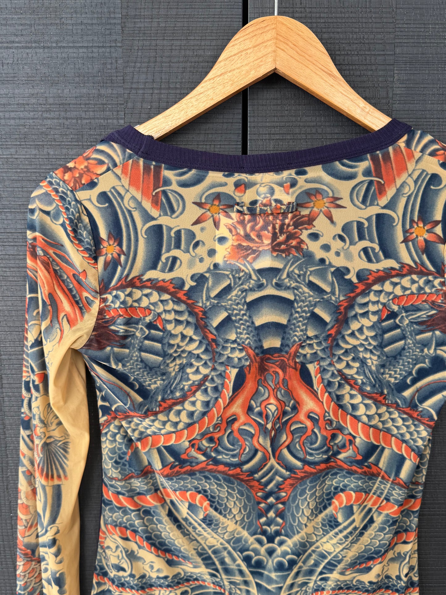 Jean Paul Gaultier Maille Femme SS1996 Layered Dragon Top