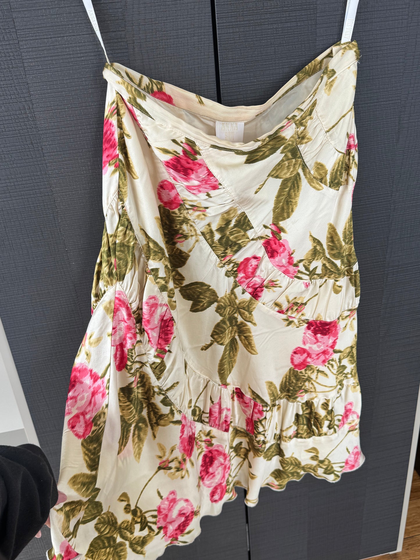 Vintage Anna Sui Silk Floral Skirt