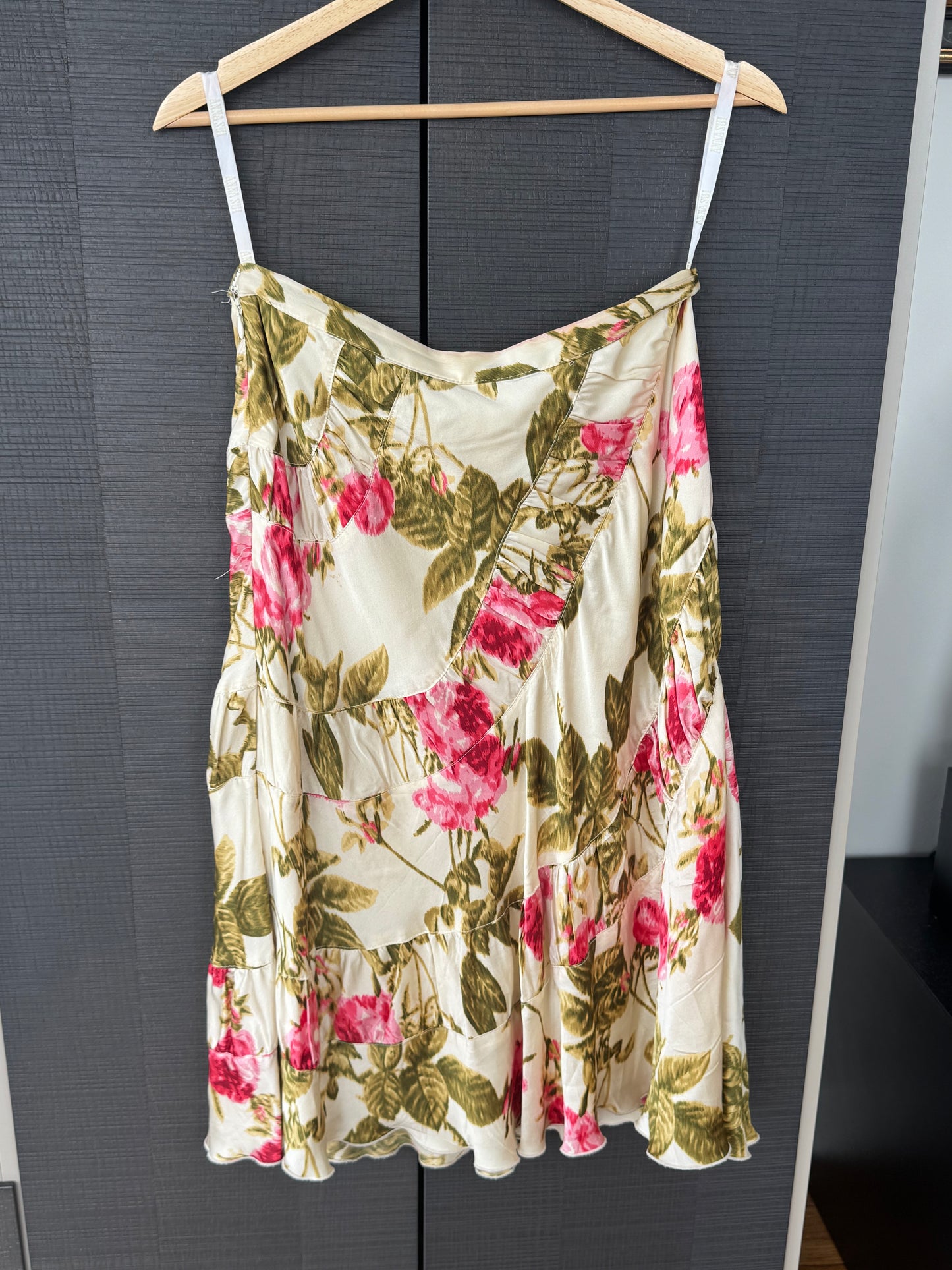 Vintage Anna Sui Silk Floral Skirt