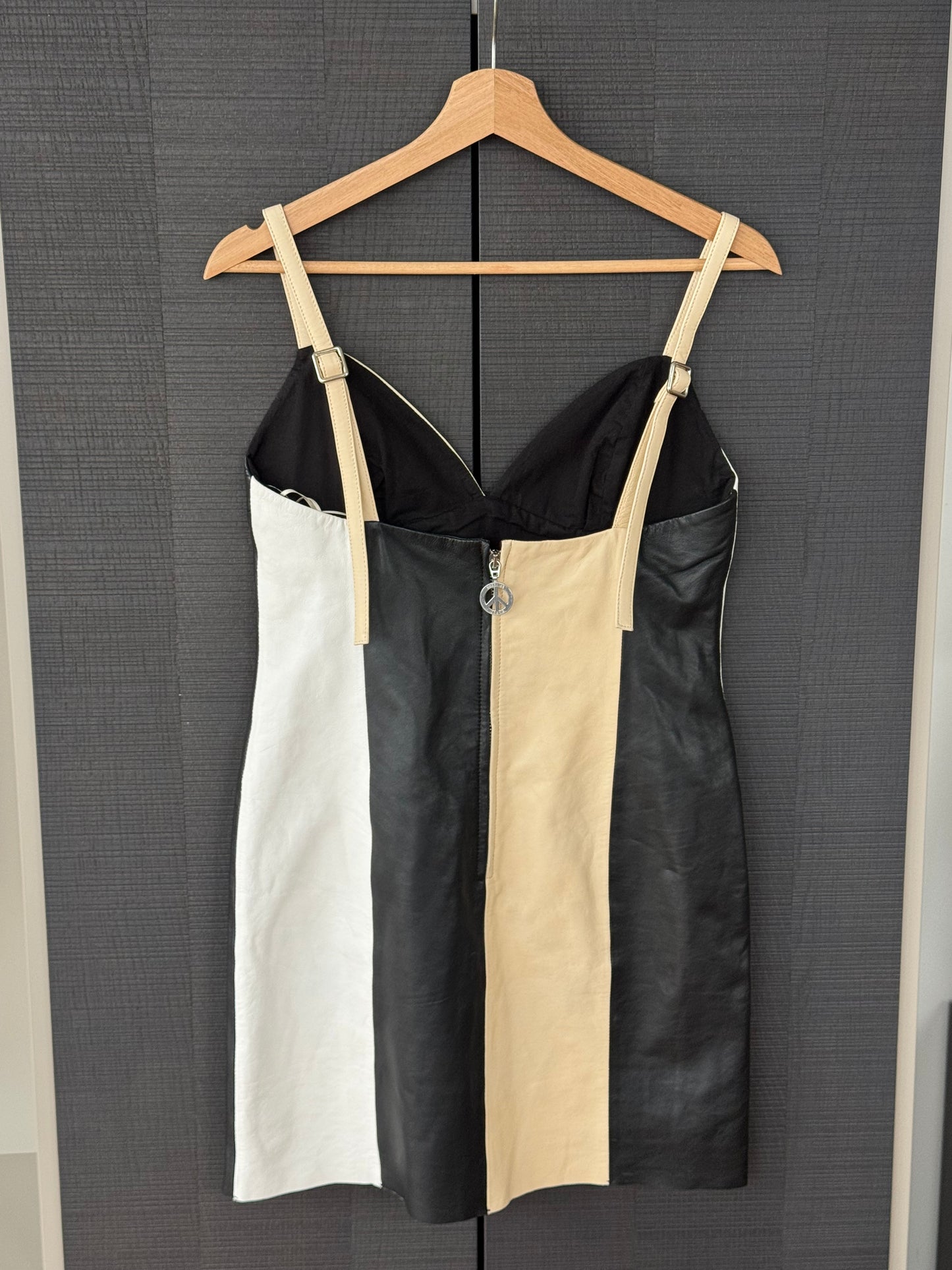 Moschino Jeans Leather Mini Dress
