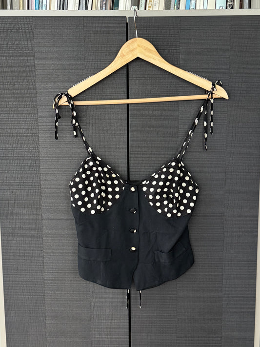 Vintage Moschino Cheap & Chic Polka Dot Top