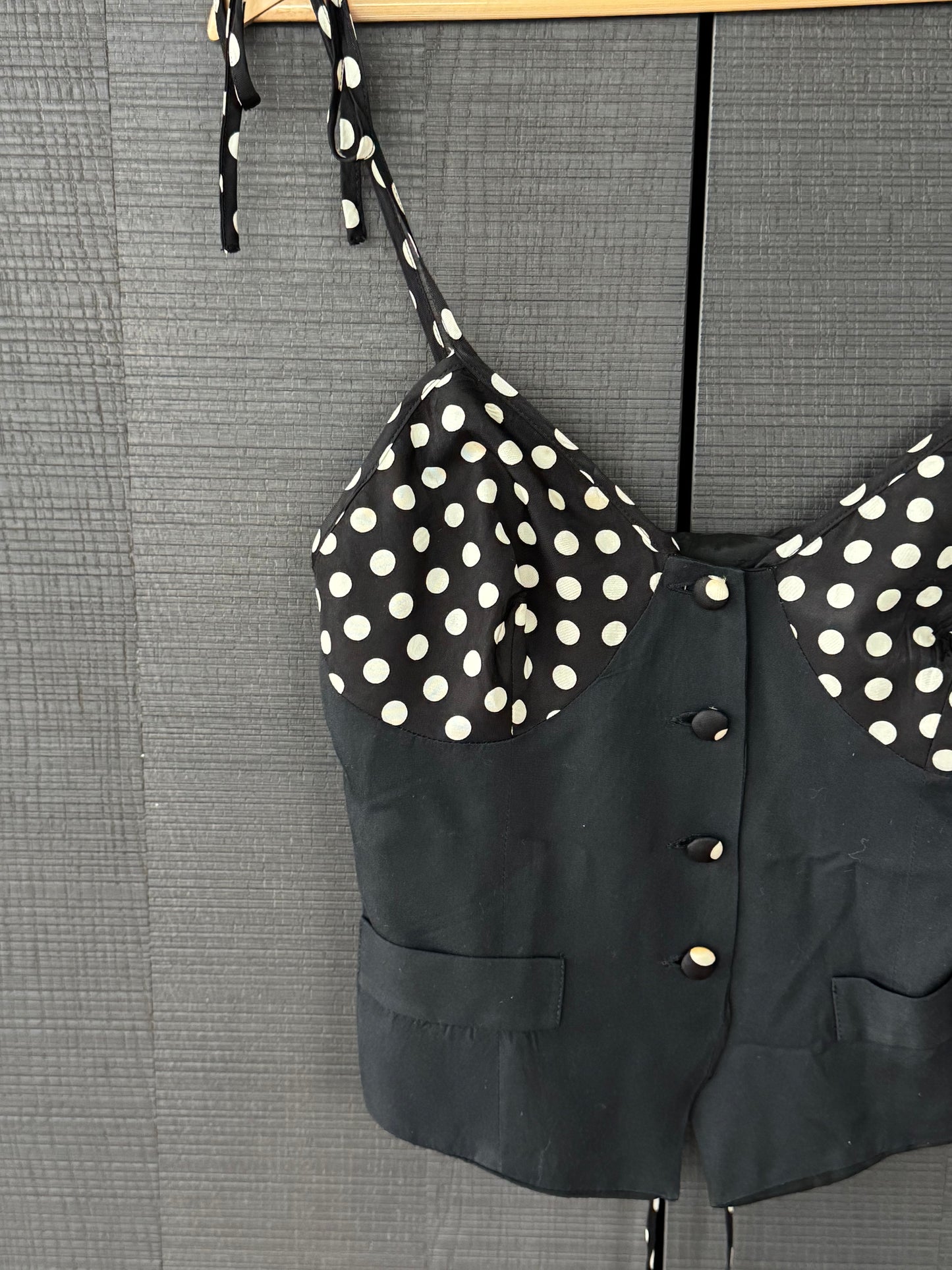 Vintage Moschino Cheap & Chic Polka Dot Top