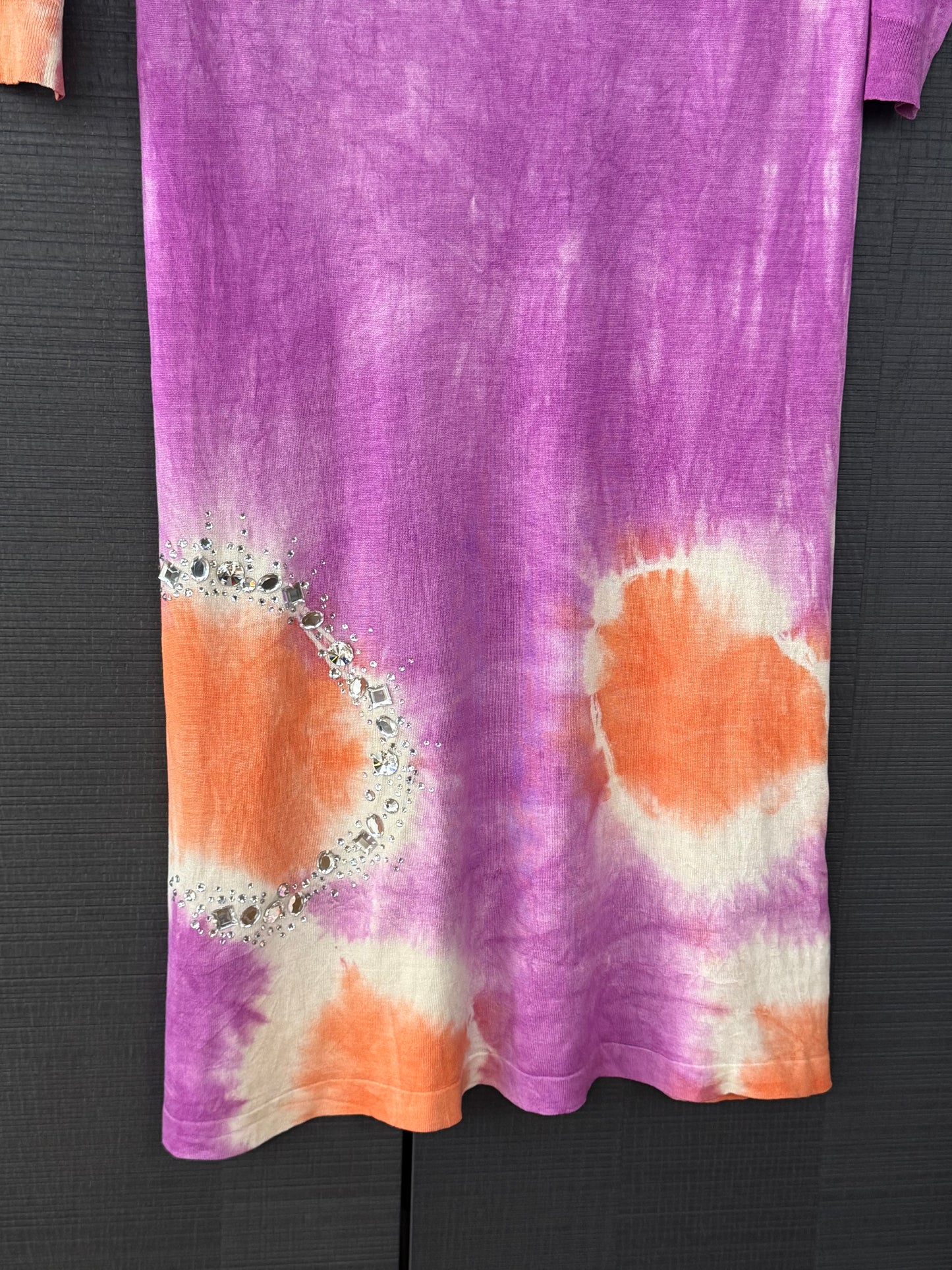 Blumarine S/S 2010 Silk Tie-Dye Swarovski Runway Dress