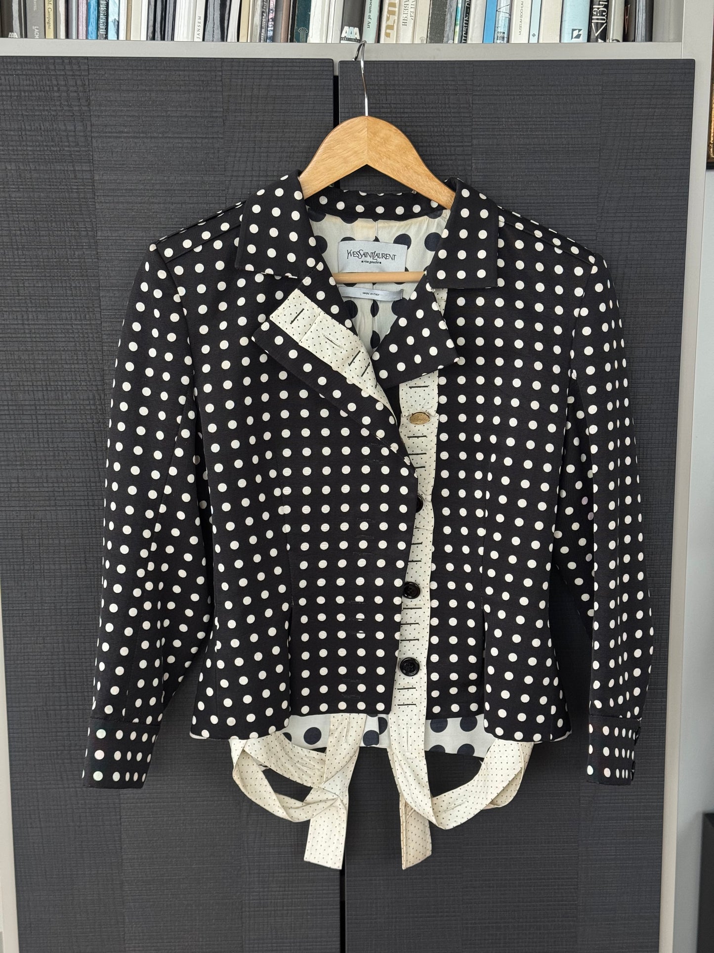 YSL Rive Gauche S/S 2005 Runway Polka Dot Suit Set