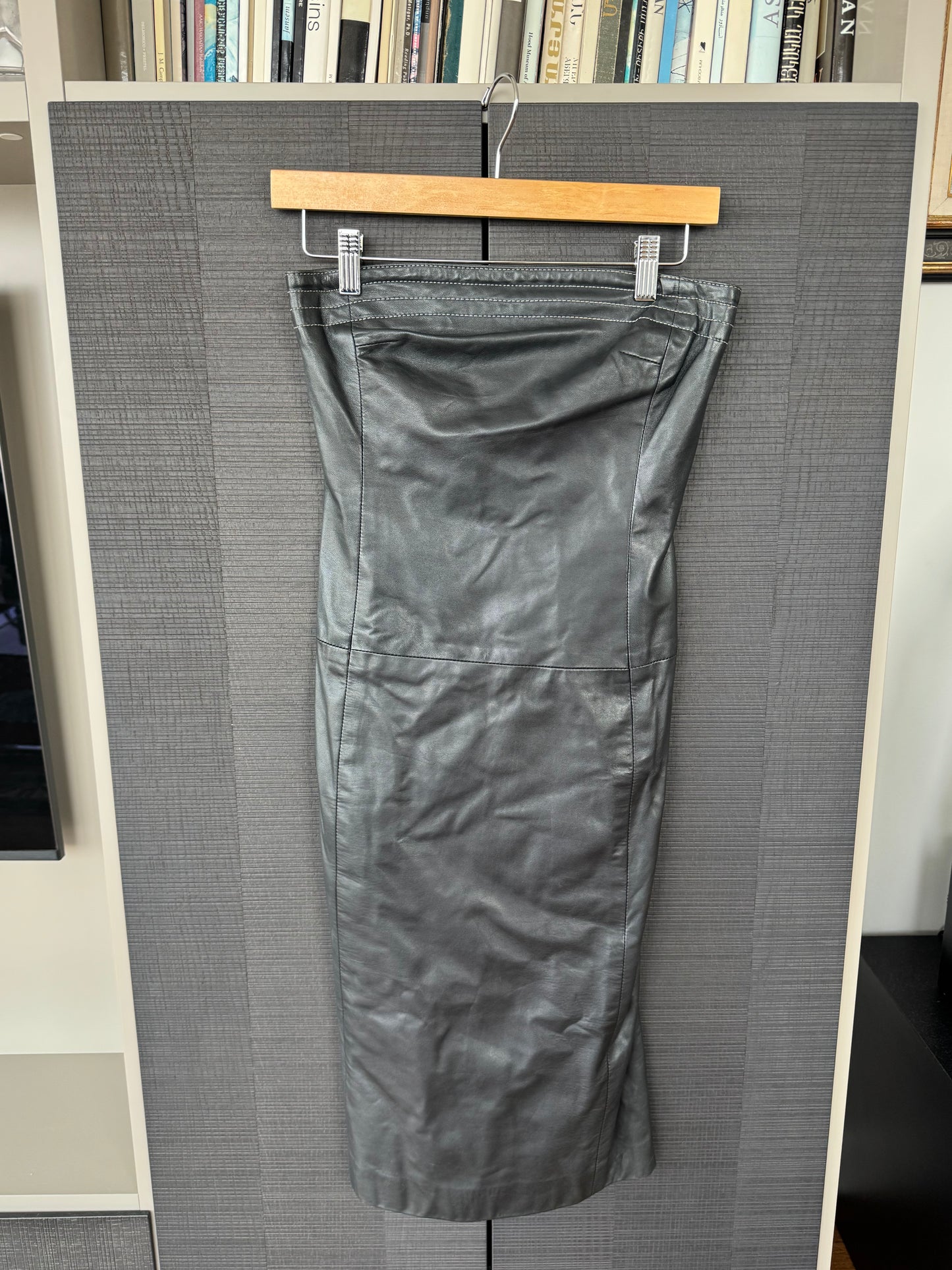 Ralph Lauren Purple Label SS2000 Leather Lace-Up Dress