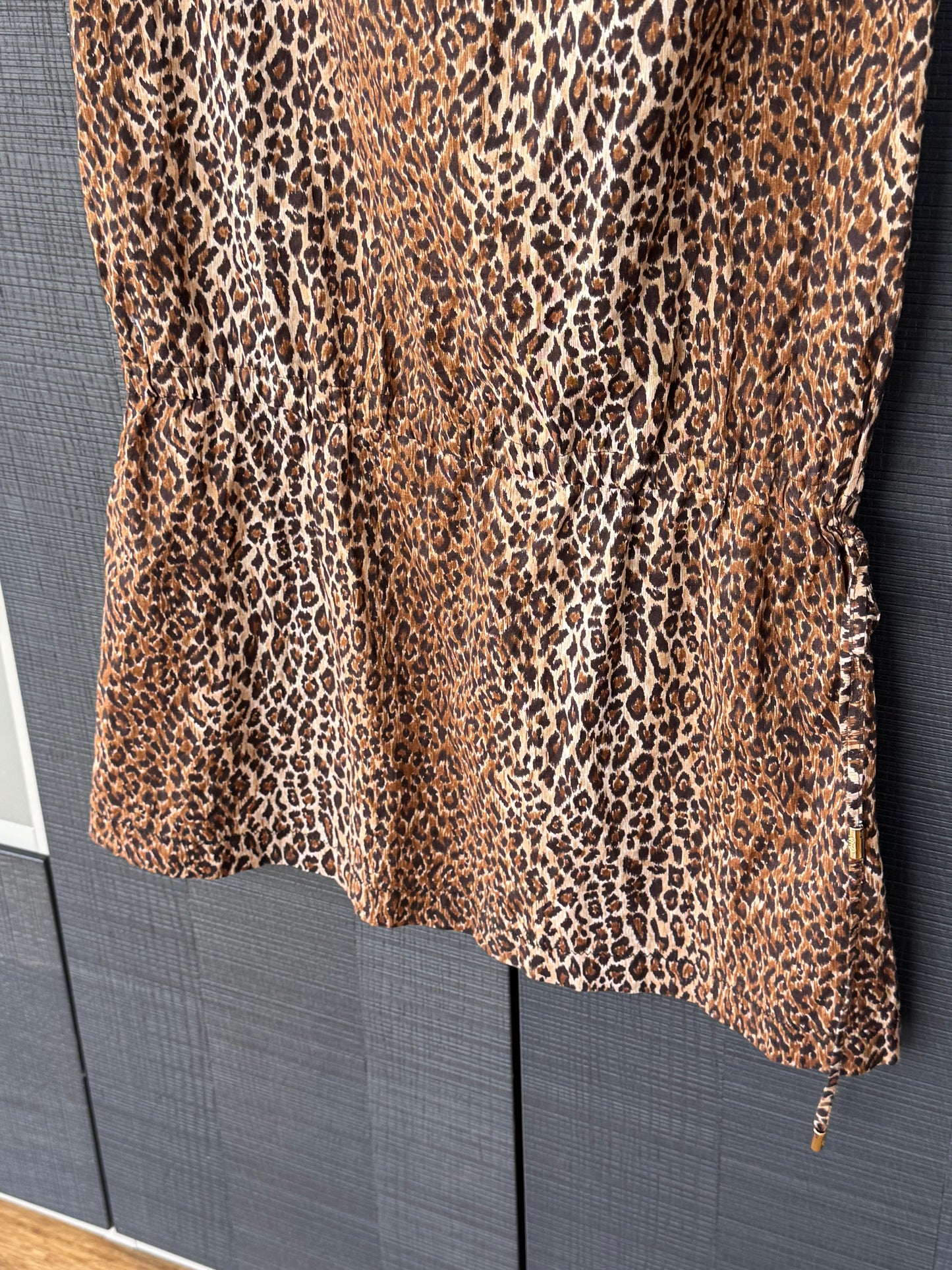 Vintage D&G Leopard Print Swarovski Charm Skirt