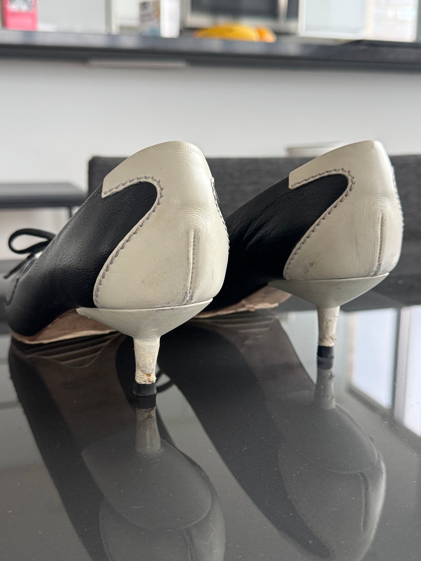 Miu Miu Sneaker Lace Up Heels 38.5