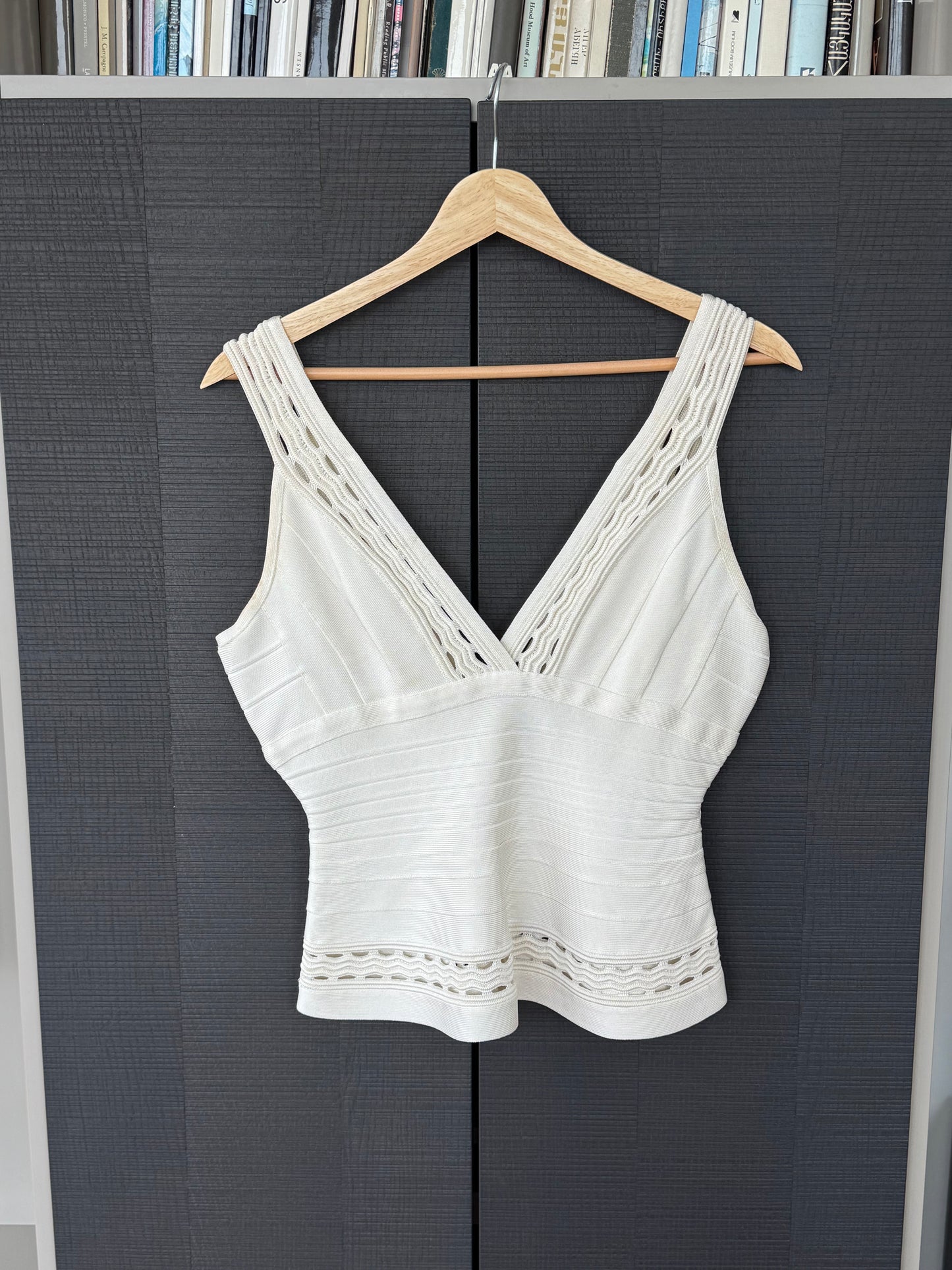 Hervé Léger Bandage Knit Corset Tank Top