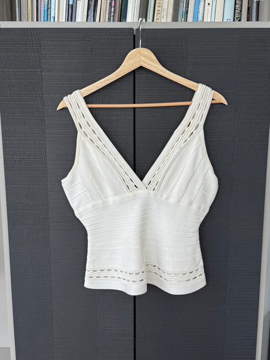 Hervé Léger Bandage Knit Corset Tank Top