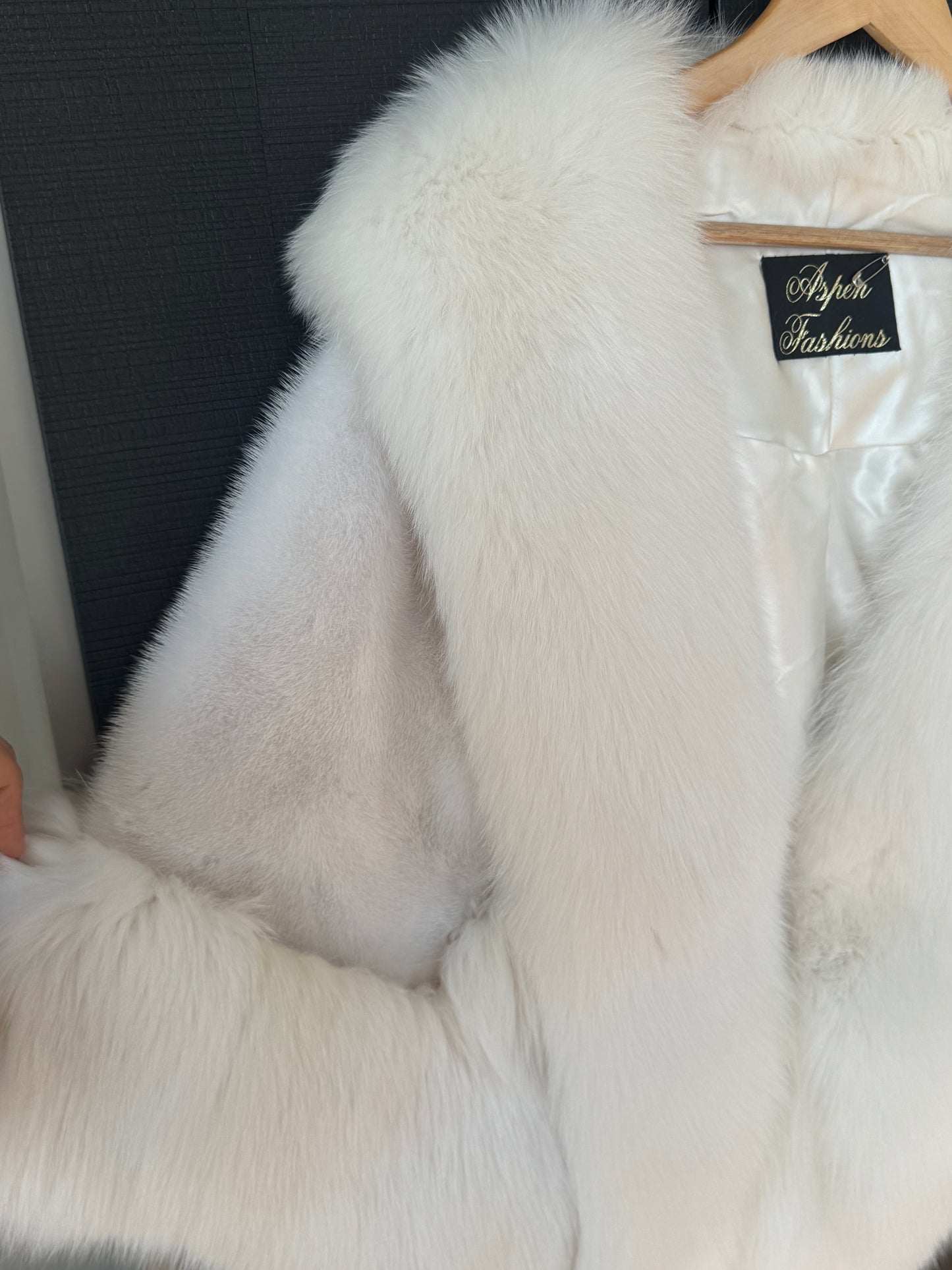 Vintage White Mink & Fox Fur Cape