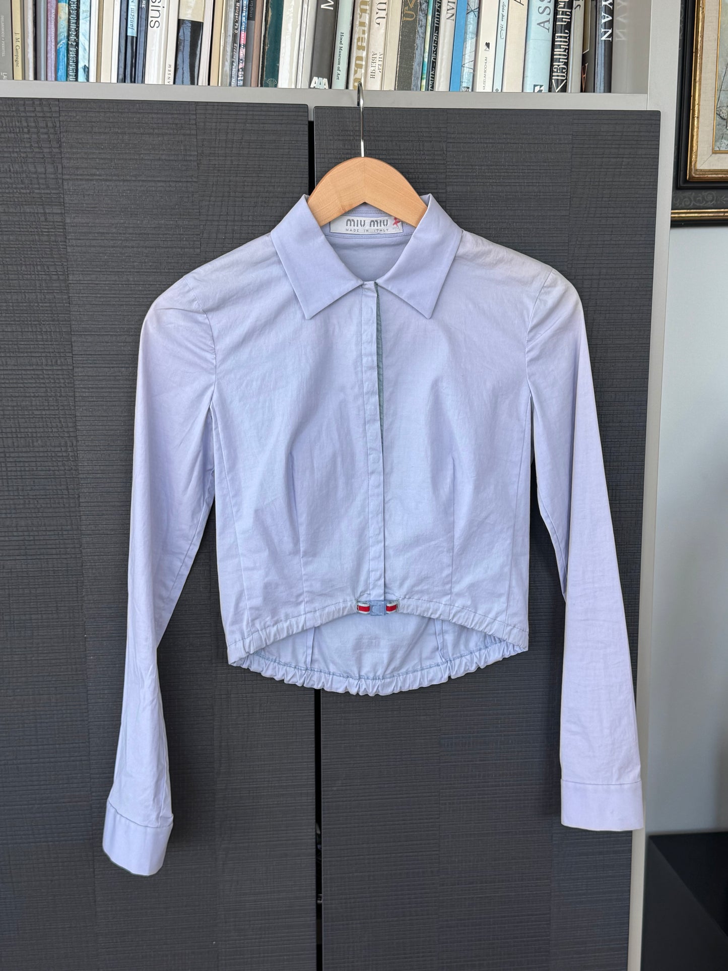 Miu Miu 1990s Snap Closure Cropped Blouse