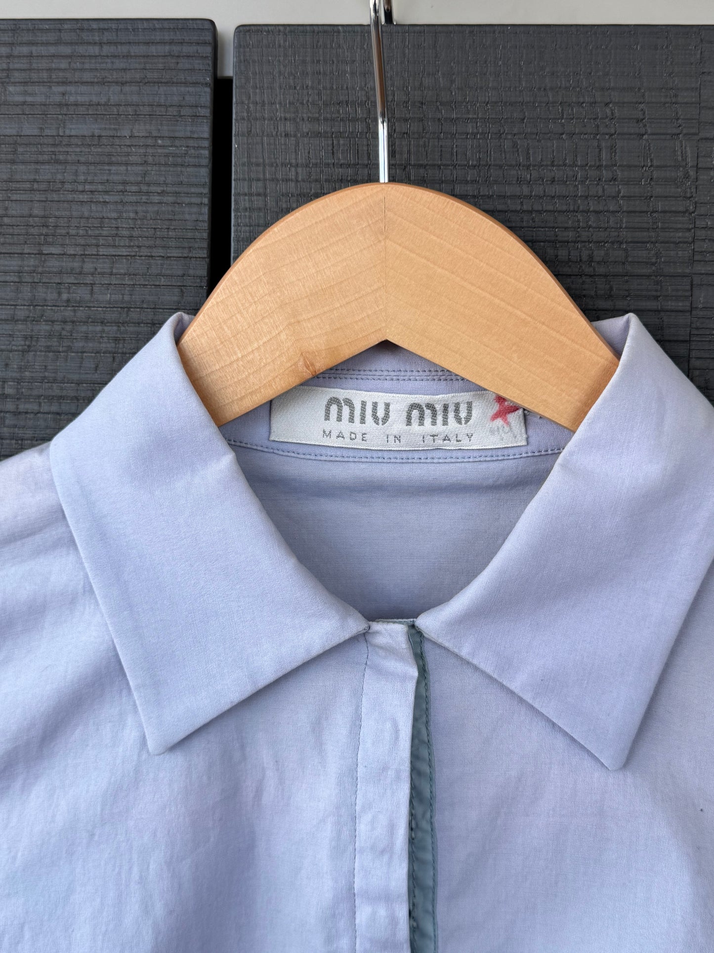 Miu Miu 1990s Snap Closure Cropped Blouse