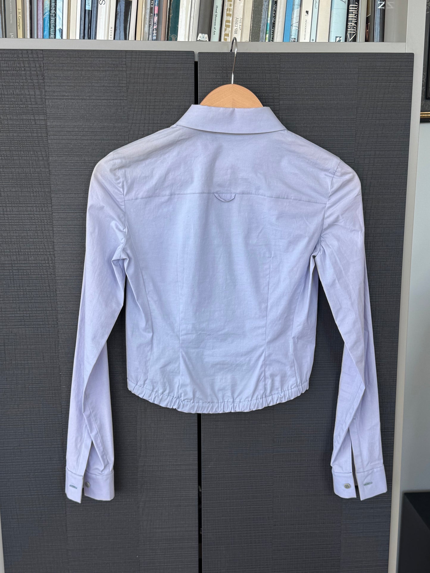 Miu Miu 1990s Snap Closure Cropped Blouse