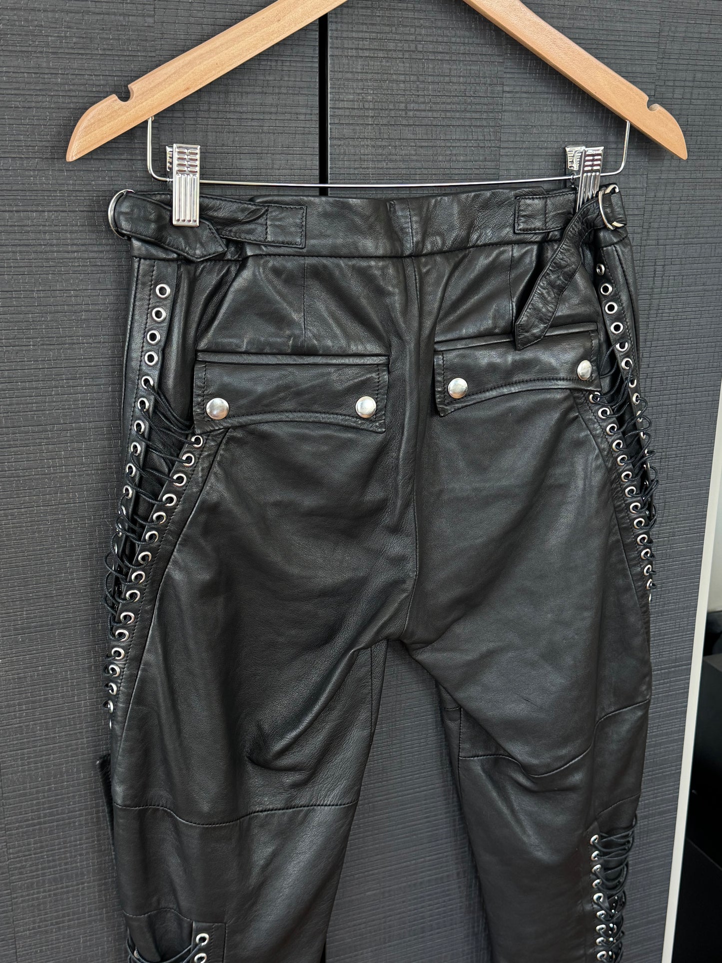 Isabel Marant Lace-Up Leather Pants