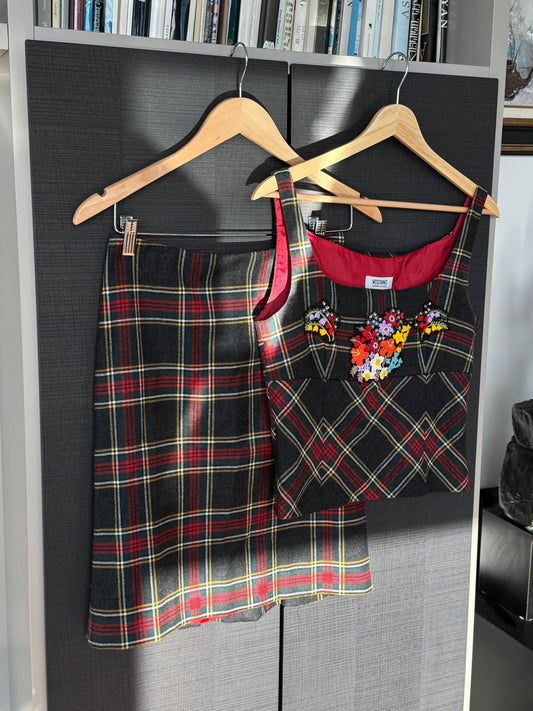 Vintage Moschino Cheap & Chic Embellished Wool Set