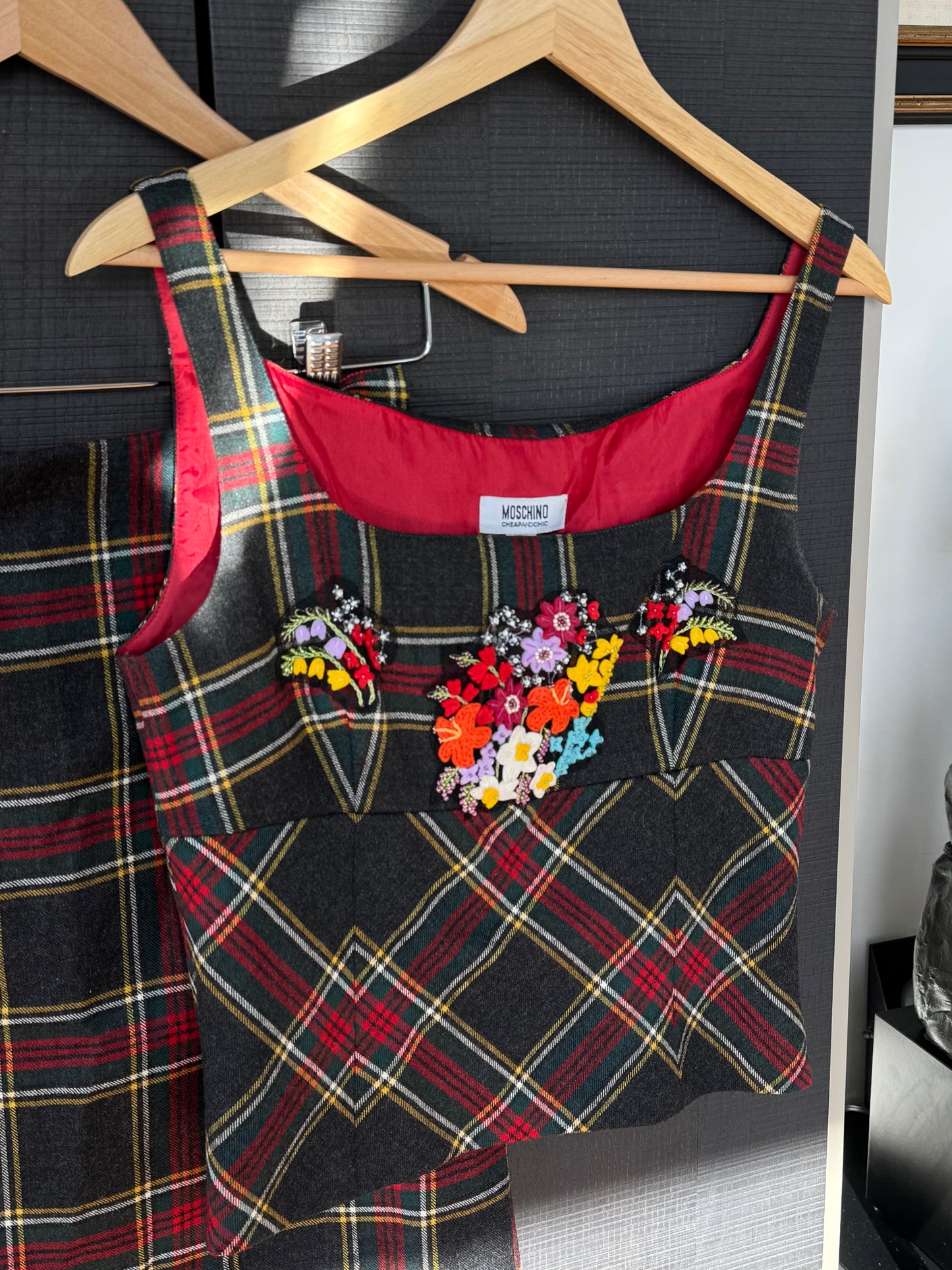 Vintage Moschino Cheap & Chic Embellished Wool Set