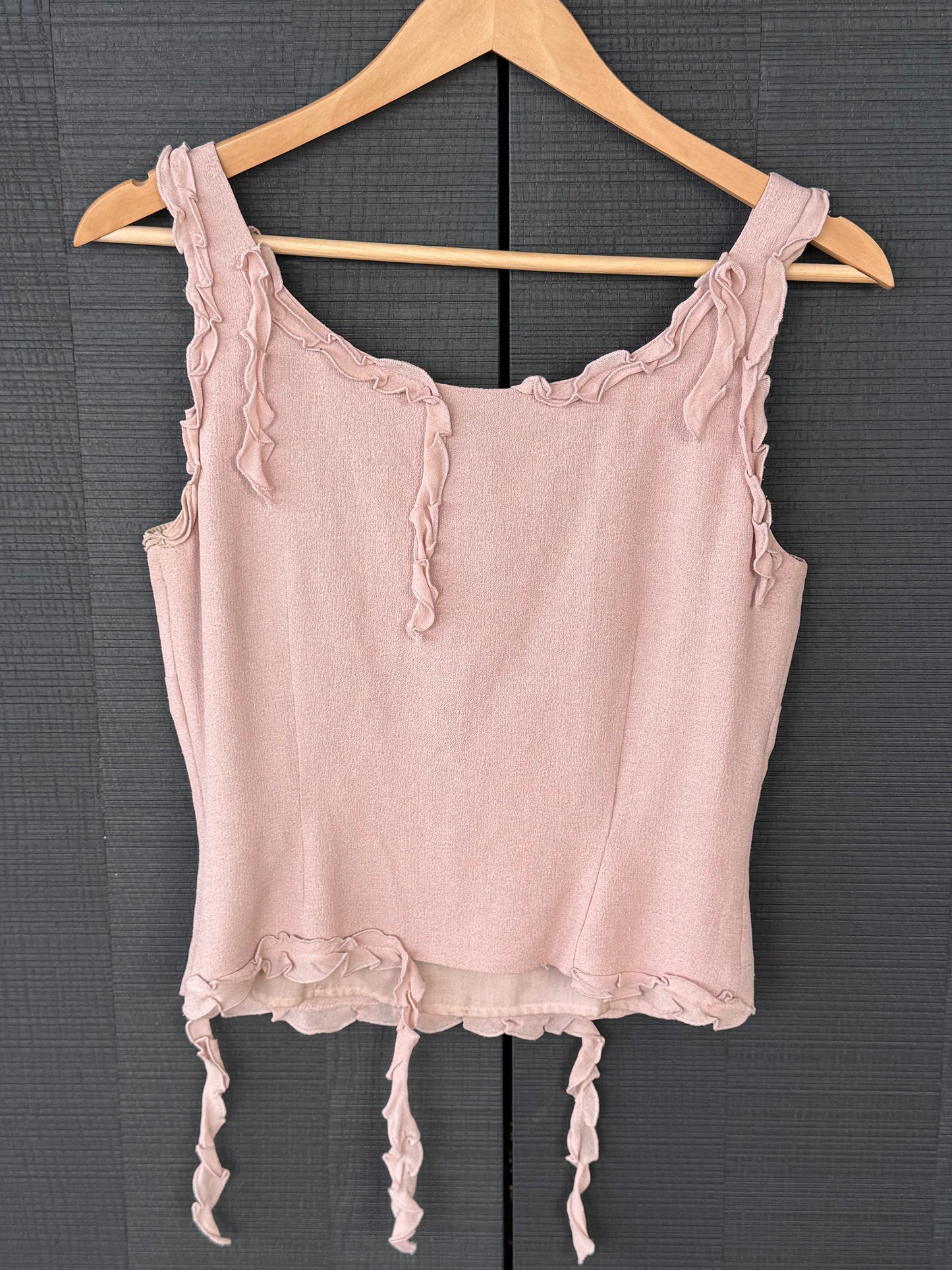 Vintage Moschino Cheap and Chic Rose Appliqué Top