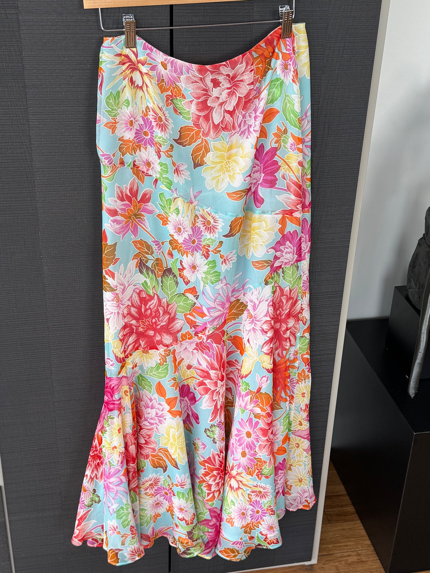 Vintage Kenzo Silk Floral Skirt