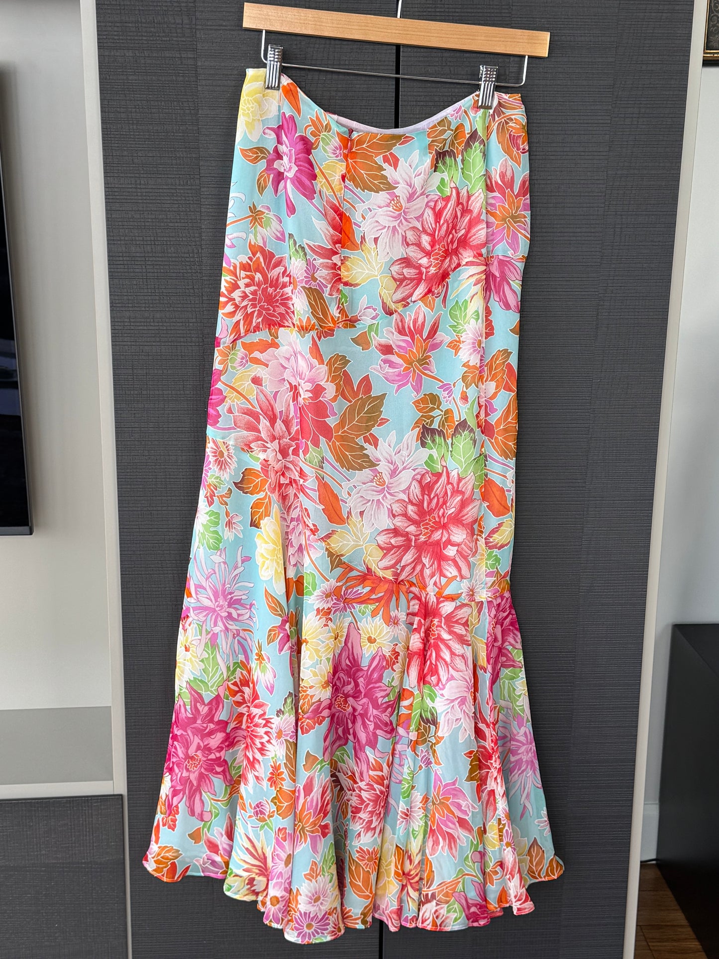 Vintage Kenzo Silk Floral Skirt