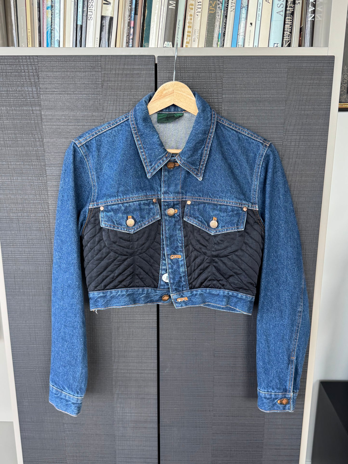 Vintage Jean Paul Gaultier Junior Cropped Denim & Quilted Jacket