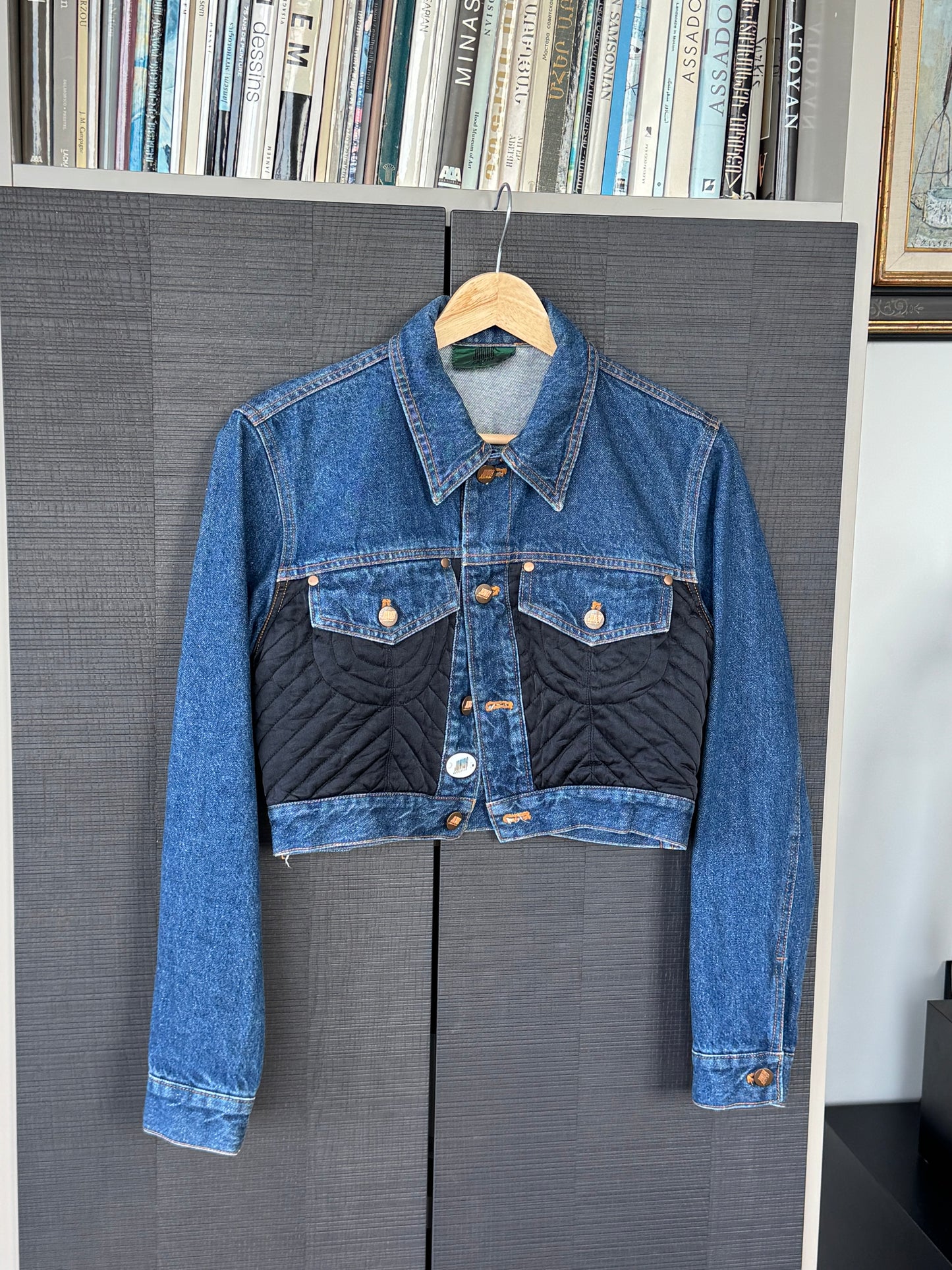 Vintage Jean Paul Gaultier Junior Cropped Denim & Quilted Jacket