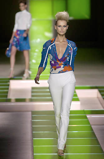 Gianni Versace SS2001 Abstract Print Skirt